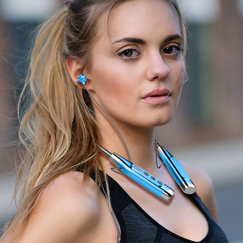 Neckband Bluetooth Headphones Ipx5 Sweatproof 2000Mah Black 9130661438117