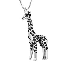 Giraffe Pendant Necklace Stainless Steel Ashes Keepsake