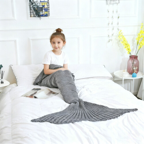 Tail Blanket Soft Sleeping Bag for Girls Pink