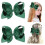 Hair Bows with Alligator Clips Solid Color 2 pcs 1