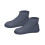 Waterproof Non-Slip Silicone Shoe Covers Black Large 2