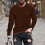 Herren Langarmshirt mit Rundhalsausschnitt, einfarbig 2