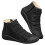 Botas femininas retrô de couro com cadarço e zíper lateral. 4