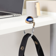 Cosmic Glass Desk Bag Hook Folding No-Punch 5kg