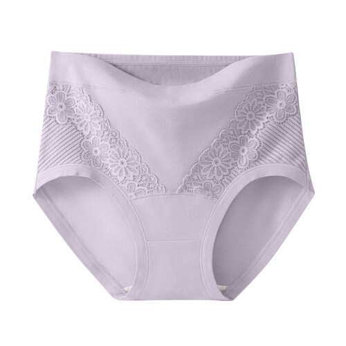 Women's High Waist Cotton Floral Briefs Full Coverage