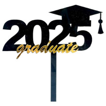 Cake Inserts Class of 2025 Graduation Cupcake Toppers