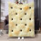 HELLOYOUNG Plush Throw Blanket Saltine Cookie Design Beige 1