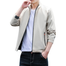 Mens Jacket Men Casual Long Sleeve Autumn Winter Stand Neck Top Solid Color Zipper Blouse Coat Jacket with Pockets Jackets for Men