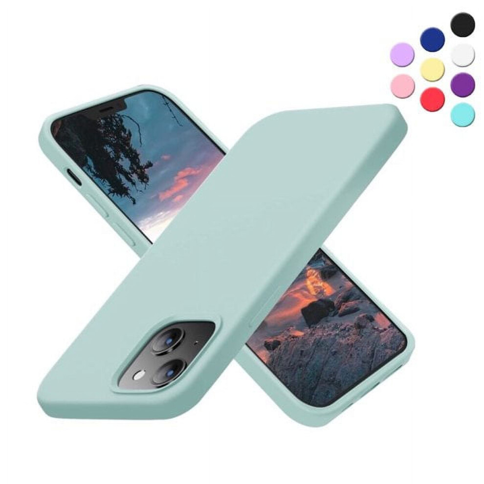 Iphone 13 Silicone Case Teal Shockproof Dustproof 9132278379630