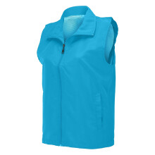 Gilet de randonnée sans manches zippé pour femme, bleu, taille XXL