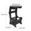 White Small Bedside Table PVC Storage Cabinet 1 Piece 3