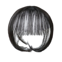 Clip-in Bangs Hair Extensions Natural Wispy Style Black