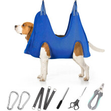PIPETPET Pet Grooming Hammock Harness with Clippers Trimmer