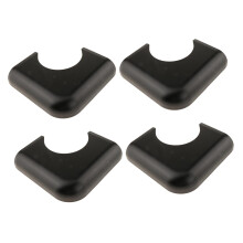 Pool Table Corner Pieces Metal Black 4 Pack