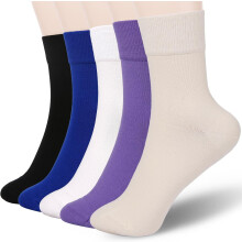 Women's cotton crew socks above ankle 5-10 pairs