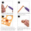 Plastic DIY Paper Quilling Tool Mixed Colors 210x105mm 3