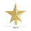 Gold Christmas Tree Star Topper Pentagram 1pc 3