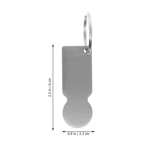 Sublimation Transfer Trolley Token Stainless Steel Blank 1