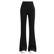 Girls High Waist Stretch Leggings Black 7-8 Years