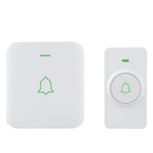 Wireless Doorbell White with 11 Waterproof Chimes 1000ft