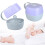 Portable Pacifier Storage Box Purple with Clip 1