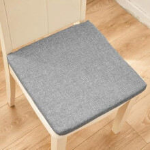 Linen Seat Cushion Fleece Lined Non-Slip Machine Washable