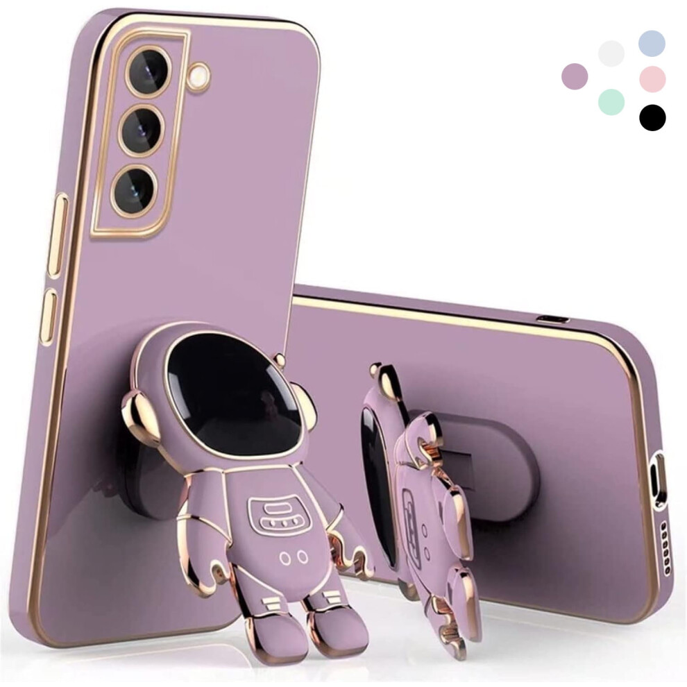 Astronaut Stand Phone Case For Samsung Galaxy A22 5G Purple 9130661453851
