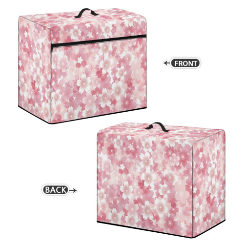 Cherry Blossom Sewing Machine Dust Cover with Pockets 1