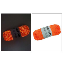 Glödande garn, 4-pack blått, 55 yards styck, 100 % polyester