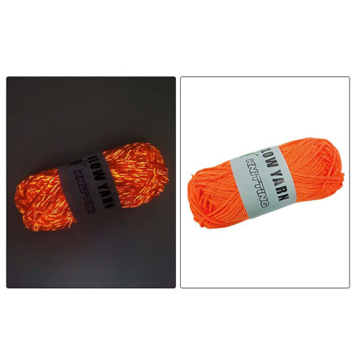 Glödande garn, 4-pack blått, 55 yards styck, 100 % polyester