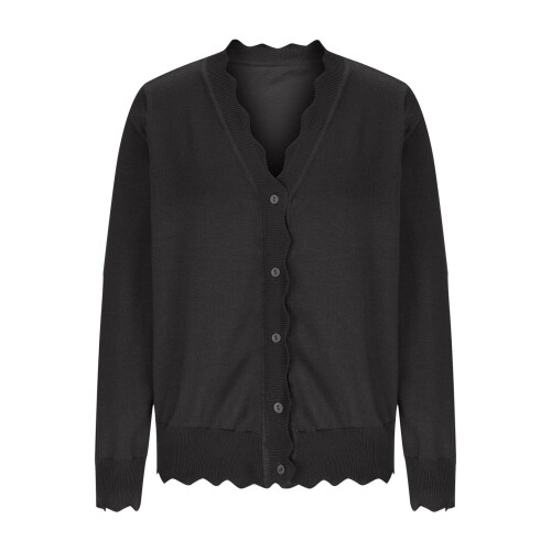 Women's lightweight knit cardigan with button front S-2XL 1