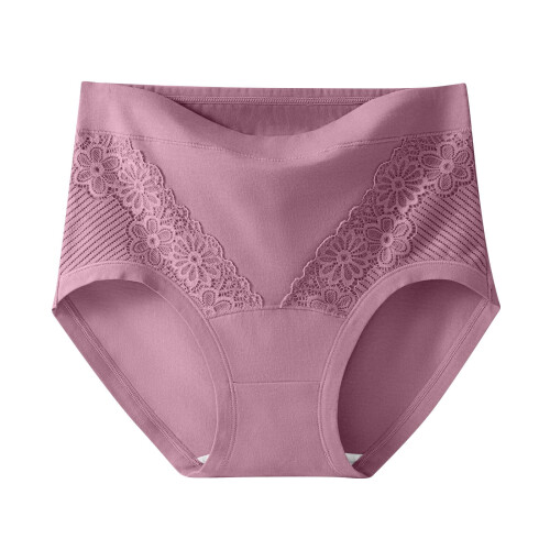 Women's High Waist Cotton Floral Briefs Full Coverage