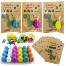 Easter Greeting Cards Dinosaur Egg Hatching Theme 24-Pack