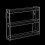 Wall-Mount Sunglass Organizer Clear Display Rack for 8