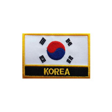 National Flag Patch Iron-On or Sew-On 1 Piece