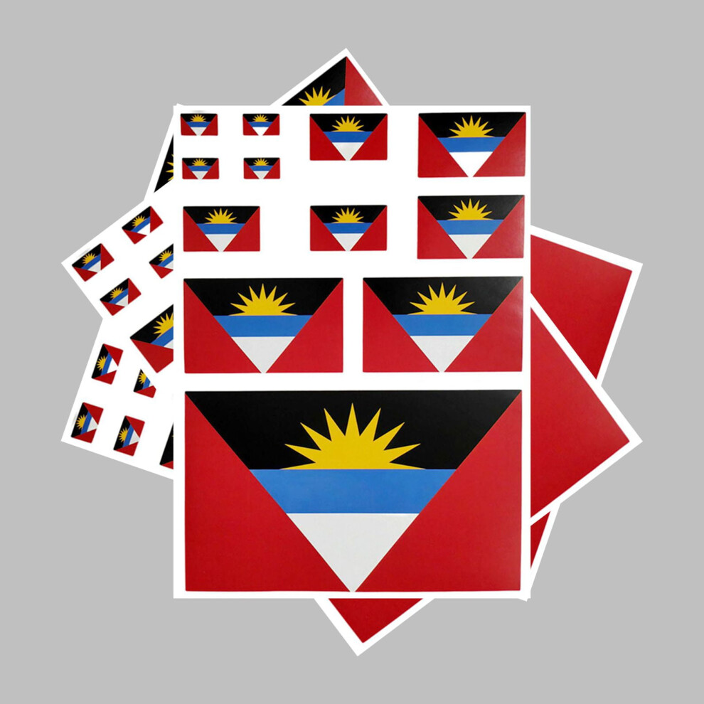 Antigua And Barbuda Flag Sticker 3 Pcs 9097180151470