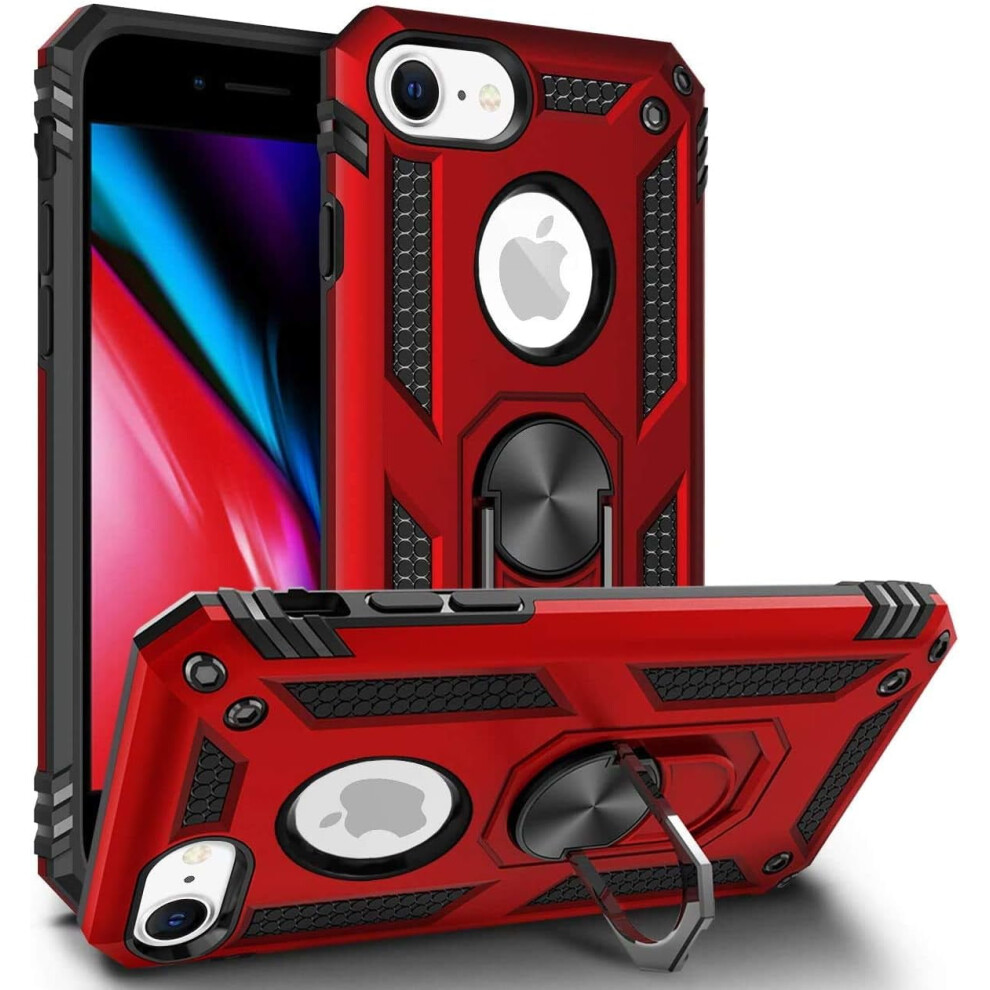 Heavy Duty Dual-Layer Iphone Case With Kickstand And 9132278397672