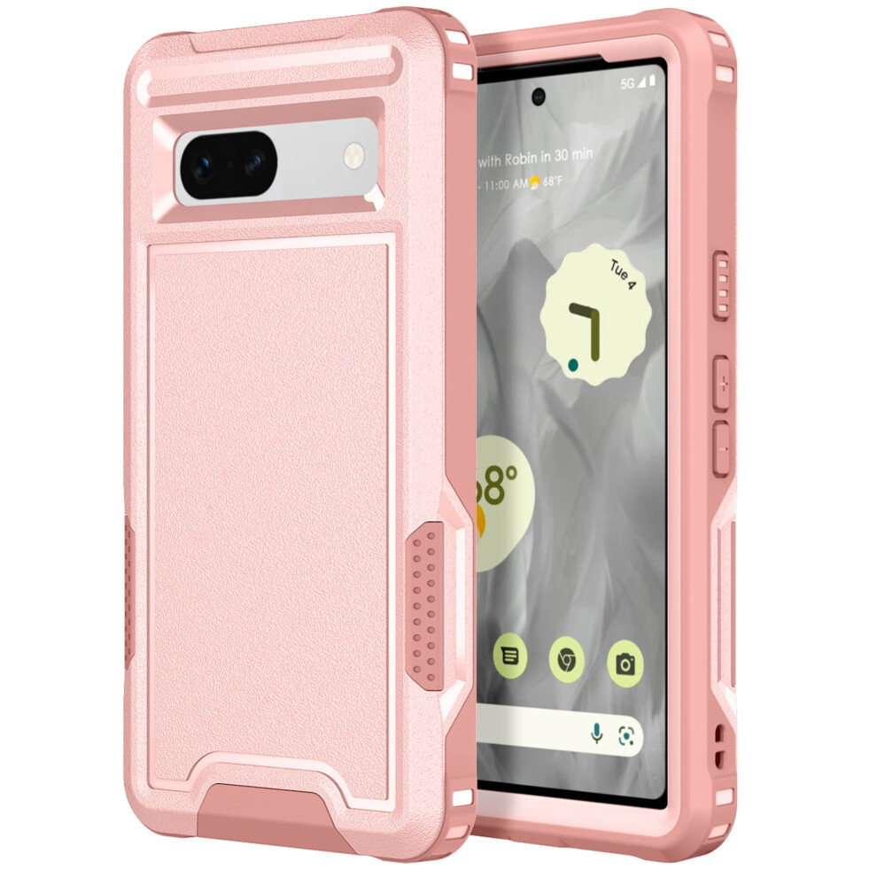 Rugged Dual-Layer Case For Google Pixel 8A Rose Gold 9132278398518