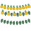 Hawaii Palm Tree Pineapple Party Balloons Set 16 inch 1