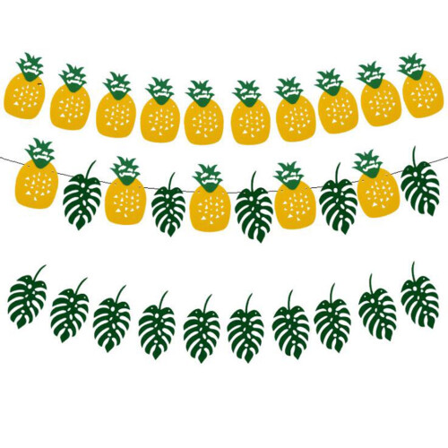 Hawaii Palm Tree Pineapple Party Balloons Set 16 inch