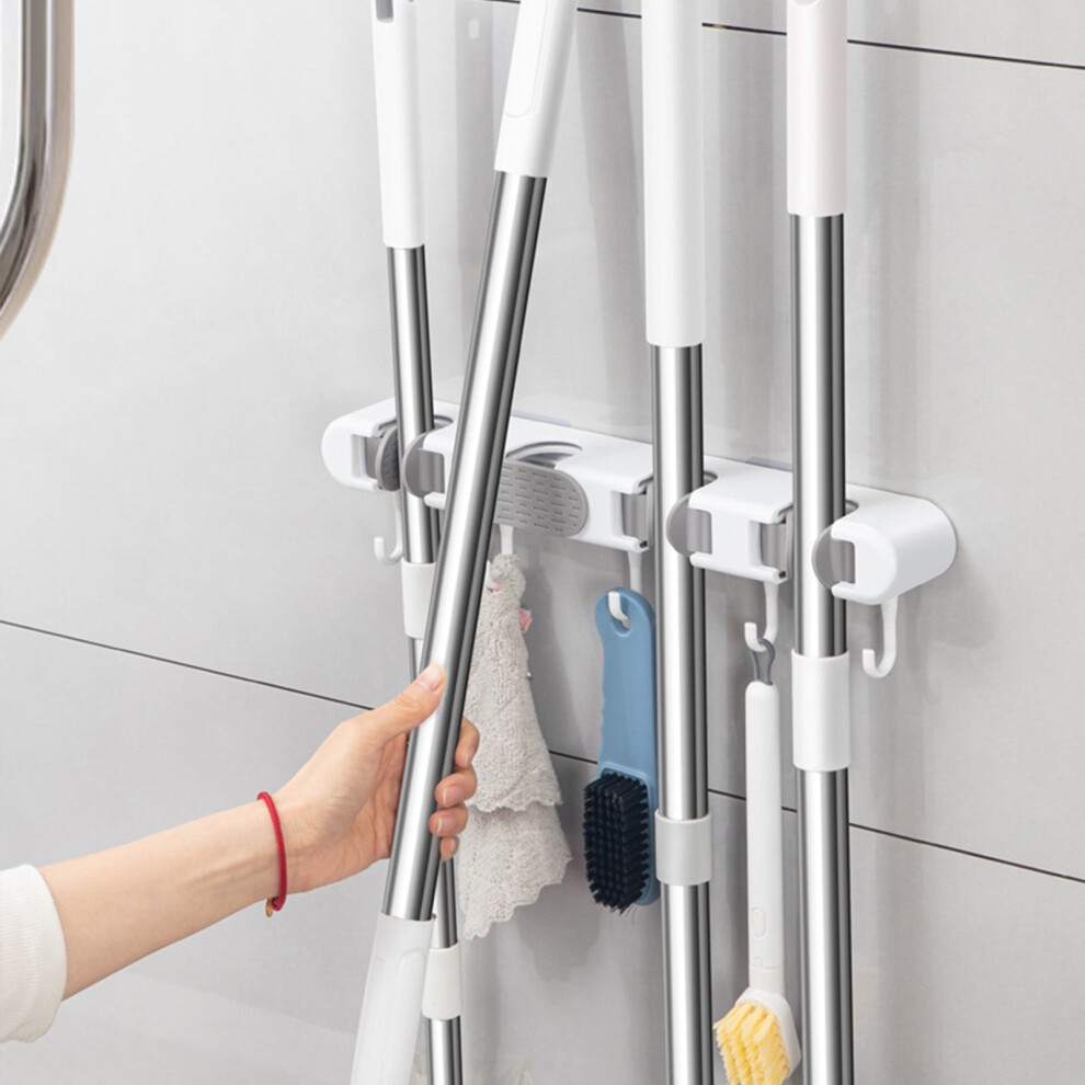 Wall-Mounted Mop And Broom Holder Rack Heavy-Duty 1 Pack 9097180169277