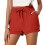 Women's Solid Casual Shorts Breathable Flat Weave 1 Pair 1