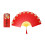 Folding Fan Red Envelope Rabbit Year Design 1 Pack 1