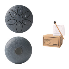 D-377 Dark Blue 3-inch 6-Tone Steel Tongue Drum