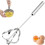 Stainless Steel Semi-Automatic Whisk 10in 1