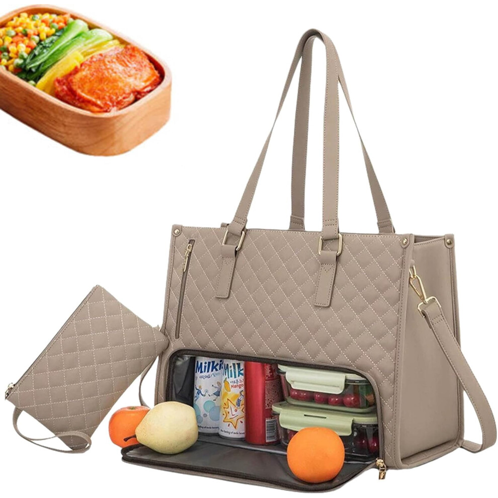 2-In-1 Laptop And Lunch Tote Bag 15.6 Inch Insulated 9027700634459