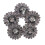 ULTNICE Black Zinc Alloy Coat Buttons 5 pcs 1
