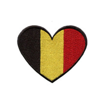 Belgium National Flag Patch Embroidered Tactical Iron-On or
