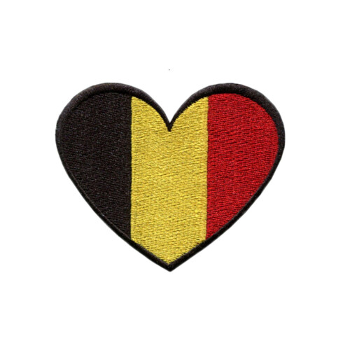 Belgium National Flag Patch Embroidered Tactical Iron-On or