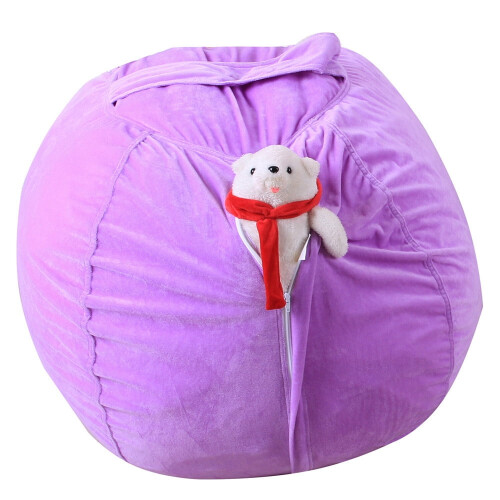 Housse de pouf pour ranger les peluches (1 pièce) 2